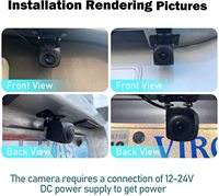 Caméra de recul sans fil WiFi pour iPhone et Android, caméra de vue arrière/avant pour voiture, camion, SUV, pick-up, remorque, fourgon, camping-car