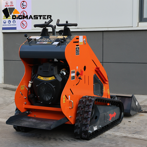 Pengiriman Gratis EPA Rato Compact Tracked Crawler Loader Walk Orange Mini Skid Steer Loader Stand Skid Pompa Motor Bertenaga Bensin - Product Image 6