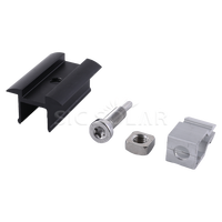 Système de fixation solaire personnalisable avec pince intermédiaire, structure de montage de panneaux solaires, support de toit à pince intermédiaire