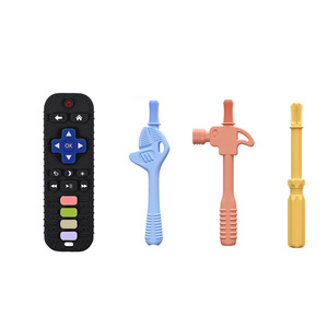 ของเล่นยางกัดรูปรีโมททีวีแบบใหม่ ออกแบบเองได้ ขายส่ง สำหรับเด็กทารก - Product Image 5