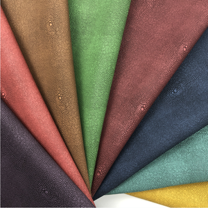 Friendly Faux Cuir <span class=keywords><strong>Diable</strong></span> Poisson Grain PVC Gaufré Bicolore Animal Print Tissu en cuir artificiel pour chaussure, sacs, bricolage artisanat - Product Image 2