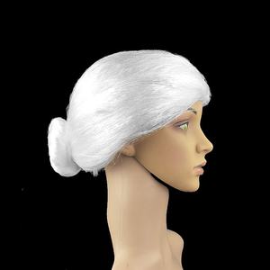 Perruque de tête de <span class=keywords><strong>vieille</strong></span> <span class=keywords><strong>dame</strong></span> drôle pour grand-mère belle-mère ou <span class=keywords><strong>vieille</strong></span> <span class=keywords><strong>dame</strong></span> habiller pour la fête d'Halloween - Product Image 6