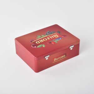 Boîte de rangement en métal personnalisée Emballage cadeau rectangulaire Conteneur de bonbons multi-sections - Product Image 1