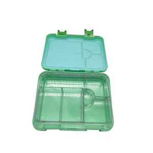 <span class=keywords><strong>Micro</strong></span>-<span class=keywords><strong>ondable</strong></span> de préparation de repas en plastique Vert 6 compartiments école enfants bento boîte à lunch - Product Image 2