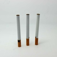 Briquet à gaz promotionnel portable en métal avec meule, design unique en forme de cigarette, personnalisable avec logo