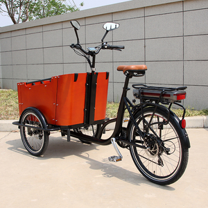 <span class=keywords><strong>Tricycle</strong></span> électrique familial hollandais à 3 roues avec boîte de chargement, vélo cargo électrique CE Delivery Ebike E Rickshaw - Product Image 1