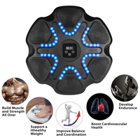 Entraîneur de frappe interactif de grande taille, cible de boxe électronique murale, machine de boxe musicale avec gants de boxe