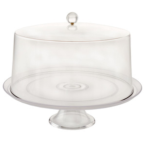 Clear Plastic Food Tray with <strong>Cover</strong> with Knob <strong>Cake</strong> <strong>Cover</strong> 12 Inch Round Dome <strong>Cake</strong> Tray with <strong>Cover</strong> - Product Image 1