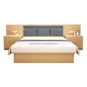 Muebles de Dormitorio Modernos de 5 Estrellas, OEM ODM, Mesa de Noche de Madera MDF, Mesa Auxiliar para Cama King Size, Juego de Muebles para Hotel - Product Image 1