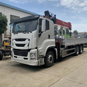 รถบรรทุกติดเครน ISUZU GIGA 6x4 ขนาด 12 ตัน แบบบูมตรง สำหรับยกของ - Product Image 1