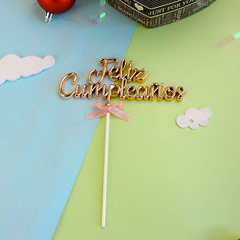 Compleanno spagnolo oro rosa