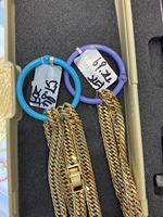 Chaîne Curb Link Hip Hop AU750 pour Hommes, Bijoux en Or Massif, Or 18 carats de Dubaï, Chaînes Punk pour Hommes