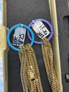 Dây chuyền Hip Hop Curb Link AU750 mạ vàng nguyên chất dành cho nam, trang sức vàng <span class=keywords><strong>Dubai</strong></span> <span class=keywords><strong>18k</strong></span>, dây chuyền Punk dành cho nam - Product Image 3