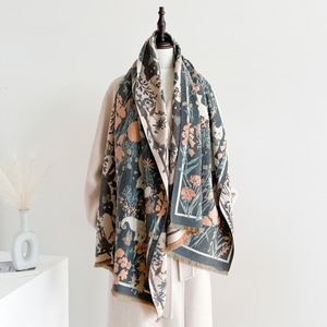 Nueva bufanda de gato bonita para <span class=keywords><strong>mujer</strong></span>, chal de Cachemira de imitación grueso con forro <span class=keywords><strong>polar</strong></span> para Otoño Invierno, ropa de abrigo cálido calentador de <span class=keywords><strong>cuello</strong></span> - Product Image 2