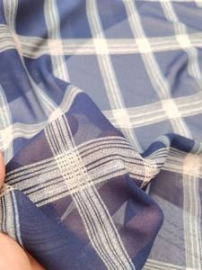 Pañuelo Largo Versátil Vintage de Chifón Estampado a Cuadros, Doble Cara, Transpirable, Ecológico, 100% Poliéster, Material para Cravat - Product Image 6