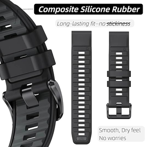 Bracelets de montre intelligents en silicone bicolore UproTwo pour Garmin Fenix 8 Fenix 5/6/7/51mm Sport 22mm 26mm, bracelets de remplacement pour montre - Product Image 3