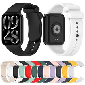 Qualité Parfaite pour Redmi Watch 6 / <span class=keywords><strong>5</strong></span> / <span class=keywords><strong>Xiaomi</strong></span> <span class=keywords><strong>Band</strong></span> 9 Pro XDfind Bracelet de Montre en Silicone Noir Couleur Unie avec Boucle - Product Image 4