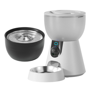 Smart Pet Food Water Feeder Combo Set With 4L HD <b>Camera</b> Pet Feeder and 3L Stainless Cat Water Fountain - Product Image 4