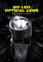 GOODZOOM Phares de voiture Bi-LED 3 pouces, projecteurs Bi-LED 3'' 75W/B 85W/D, lentille de projecteur Bi-LED 12V