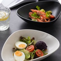 Bol en céramique triangulaire créatif, bol à salade de fruits, assiette à dîner effet sable, vaisselle, assiette inspirée du style japonais