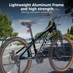 Vélo de montagne Spatial, stock entrepôt UE, 21 vitesses, capacité de charge 120 kg, pneus 26 pouces * 2.1, levier de vitesses au pouce, fourche avant à suspension - Product Image 6