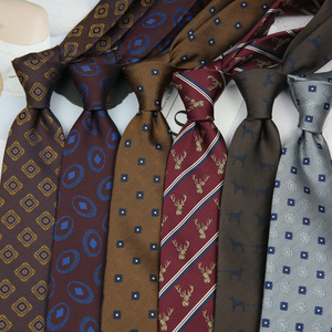 <span class=keywords><strong>Corbata</strong></span> de cuello con estampado personalizado británico de boda Retro coreana, ropa Formal de 8CM, corbatas de negocios profesionales para hombres a rayas - Product Image 1