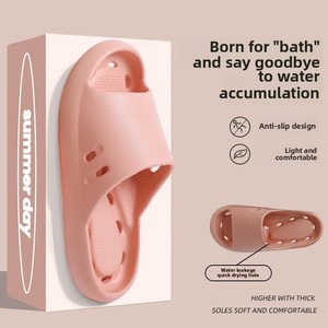 Phụ Nữ Của Mùa Hè Trong Nhà EVA Cho Dép Đi Trong Nhà Với Không-Trượt Phẳng PVC Đế Thoáng Khí Cho Tắm Và Sử Dụng Nhà Phân Của Cảm Giác Bán Buôn - Product Image 2