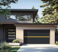 Fabricants chinois de portes de garage automatiques/intelligentes modernes pour villas, surface finie pour les centres commerciaux extérieurs