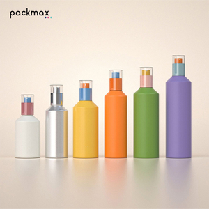 15-672ml Glossy Aluminum <b>Bottle</b> Can Set for Cream Body Lotion - Essential Oil Dropper <b>Pump</b> <b>Bottle</b> Refillable No <b>Pump</b> - Product Image 5
