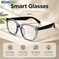 Lunettes Intelligentes GM80 : Traduction IA, Appels Sans Fil, Lecture Musicale, Assistant Vocal, Longue Autonomie de Batterie, Protection UV400, IPX-4