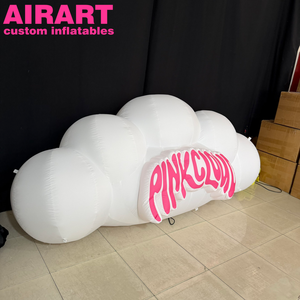 Nube Inflable Blanca para Decoración de Centros Comerciales y Exposiciones, Impresión Gratuita de Logotipo o Eslogan, Nube Inflable de 3m de Ancho - Product Image 5