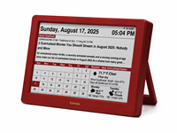 Kylendar Calendrier intelligent Wi-Fi 7 pouces avec écran E-Paper protecteur pour les yeux, 4 modes, horloge mondiale, météo et actualités, mise à jour automatique, affichage de bureau