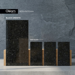 Azulejos de porcelana pulida con aspecto de mármol negro de 800x1600 mm para pisos y paredes, acabado de alto brillo, 80x160 cm - Product Image 4