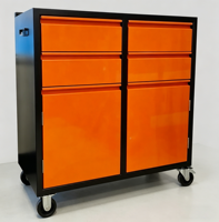 Armoire à outils métallique professionnelle OEM personnalisable, chariot de rangement mobile pour atelier avec tiroirs verrouillables, étagères réglables et roulettes
