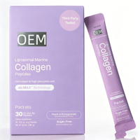 Poudre de Collagène Marin Liposomal Sans Sucre Aromatisée avec Vitamine C, Bénéfique pour la Peau, les Cheveux et les Ongles – Direct Usine OEM
