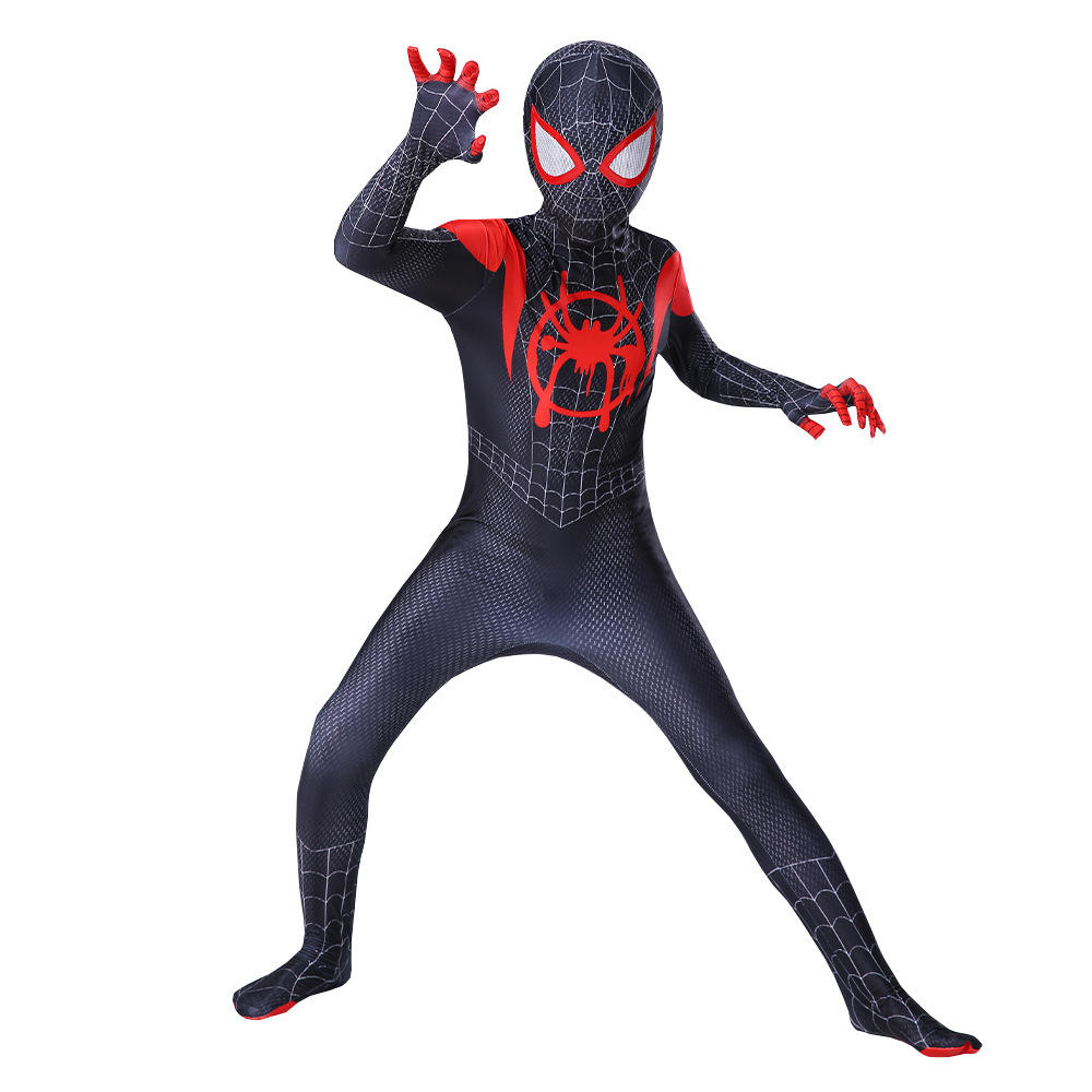 Spider Man Costume Adult - Red Blue Polyester Jumpsuit, image size:1000x1000