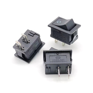 ขายตรงจากโรงงาน สวิตช์โยกสีดำ 15x21 มม. 2 ขา SPST เปิด-ปิด 15 มม. x 21 มม. - Product Image 4