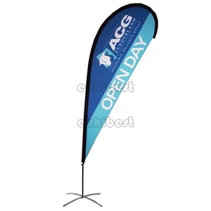 Quảng cáo khuyến mại tổ chức sự kiện ngoài trời Teardrop cờ lông cờ bay bãi biển Cờ biểu ngữ đứng - Product Image 3