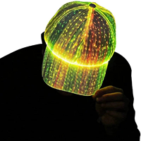 Chapeau de cowboy à paillettes LED écologique et boucles d'oreilles couronne lumineuses pour fête, incluant des accessoires lumineux pour événements promotionnels et soirées rave