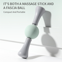 Bâton de massage musculaire portable mini avec rouleau en silicone pour les mollets et le corps, idéal pour les exercices de fitness