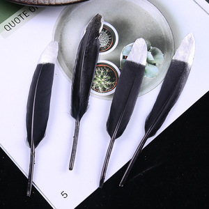 Plumes d'oie en vrac, accessoires décoratifs pour la création de chapeaux, accessoires vestimentaires, artisanat DIY, fournitures pour fêtes et mariages - Product Image 6