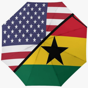 Parapluie pliant entièrement automatique à motif drapeau culturel des <span class=keywords><strong>Comores</strong></span>, en tissu tissé serré haute densité, thème national - Product Image 3