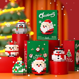 Hot Christmas Cartoon <b>Building</b> Blocks Toy Santa Claus Snowman Stocking Tree Mini Action Figures Blocks Kids Toys Children Gift - Product Image 1