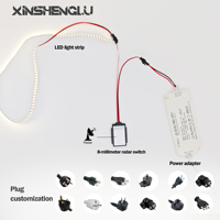 Interrupteur à détecteur de mouvement radar |   8 mm pour miroir de salle de bain intelligent 1-2 m |   Gradateur progressif DC 12V 5A |   Interrupteur LED IP21 Garantie de 3 ans