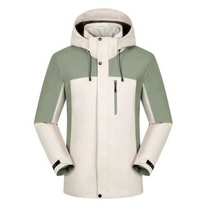 Veste de randonnée imperméable 3 en 1, logo personnalisé, veste coupe-vent unisexe à capuche, veste d'extérieur pour homme - Product Image 5