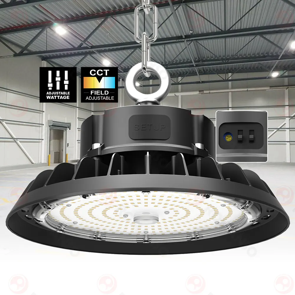 2023 Newest Design 3Power Light Warehouse Industrial UFO Dimmable Led High Bay Light