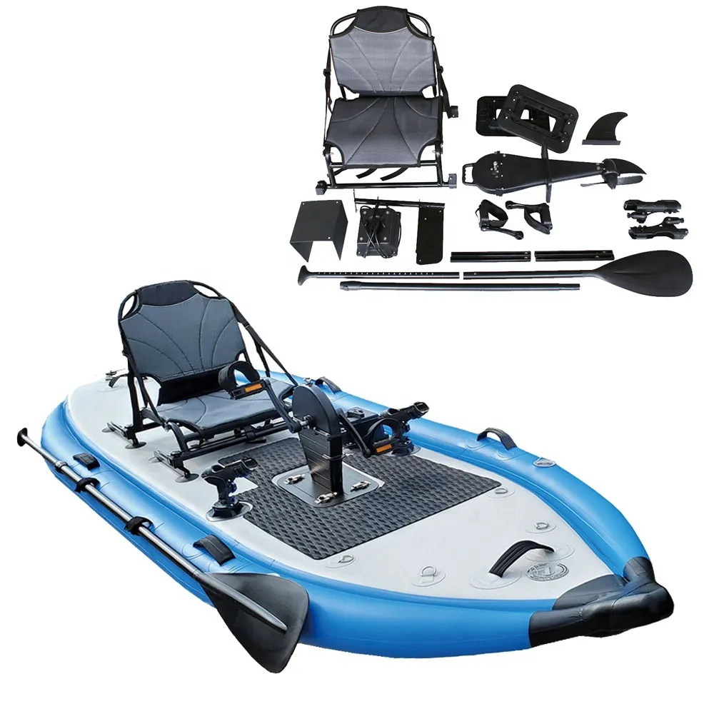 Geetone-barco inflable con Pedal para 1 persona, Kayak para derrapar y pescar, Pvc, aire Inflat, venta directa de fábrica