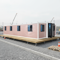 Conteneur habitable extensible personnalisé 20 pieds 40 pieds, maison préfabriquée 3 chambres, structure en acier, design moderne, insonorisée, étanche, solaire