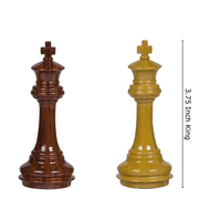 Jeu d'échecs en bois en gros de haute qualité avec pièces de dragon King Pawns Knight et boîte de rangement pour grand tournoi ou enfants