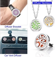 Coussinets en feutre de parfum d'aromathérapie multicolores et ronds de 17 mm de diamètre pour diffuseur d'huiles essentielles, médaillon, collier, bracelet, pince pour évent de voiture